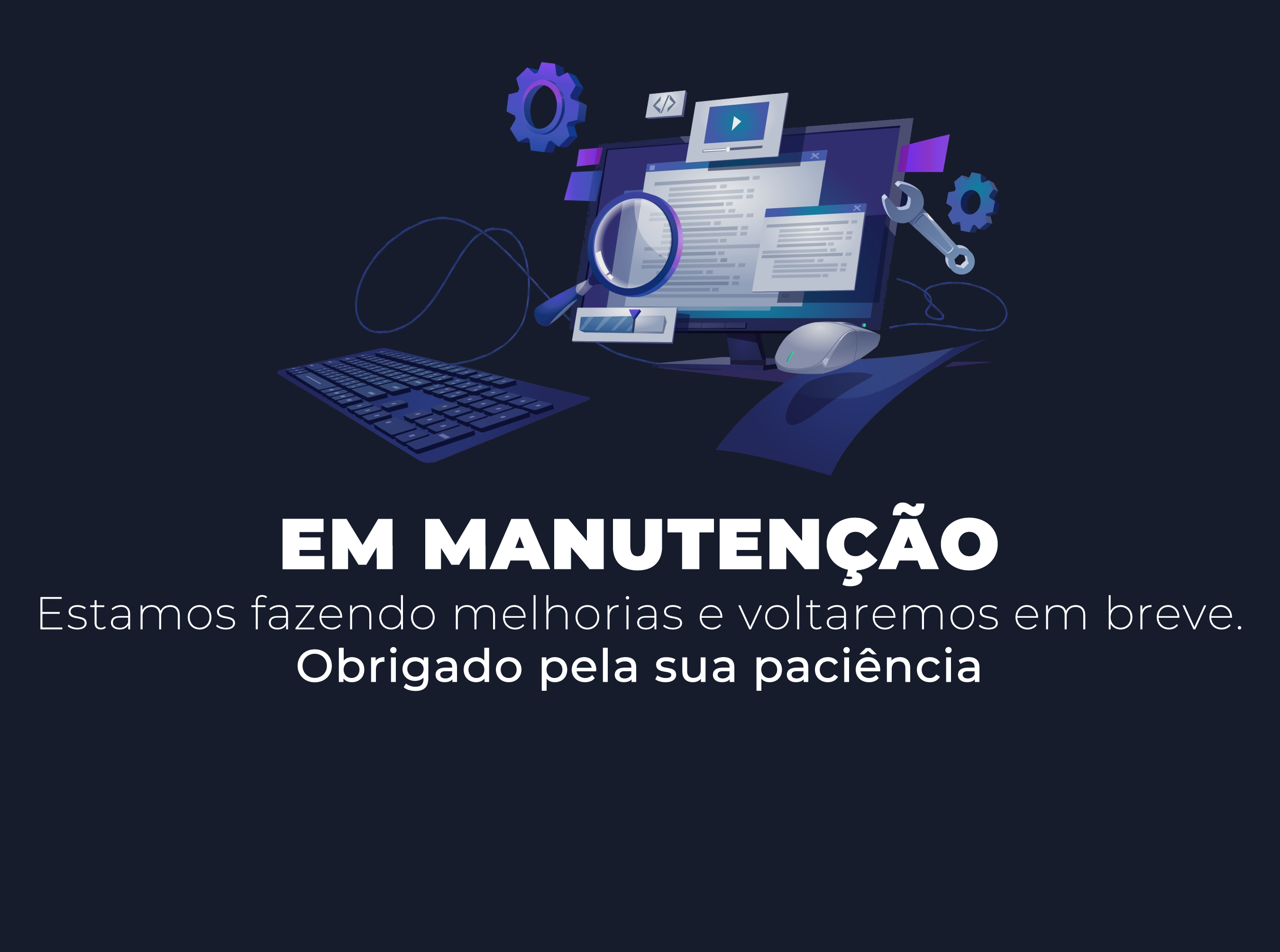 Logo Tem de Tudo Programas — em manutenção